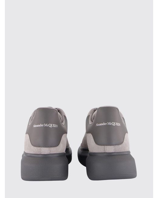 McQueen White Oversize Suede Sneakers for men
