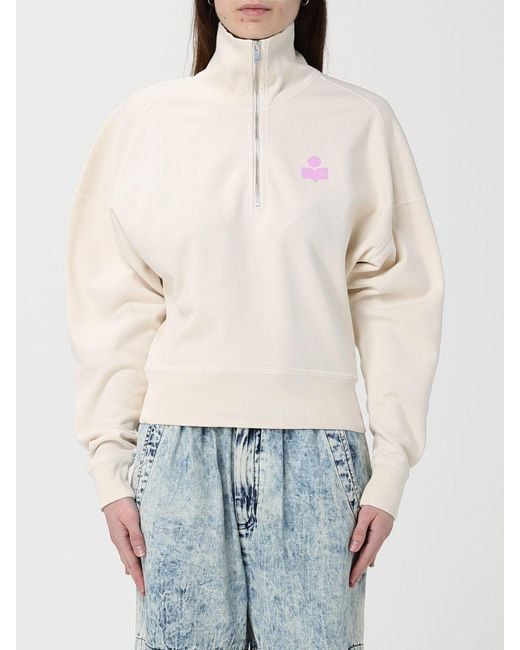 Isabel Marant White Cotton Sweatshirt With Logo