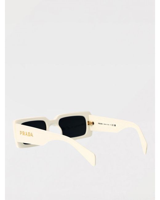 Prada White Acetate Sunglasses