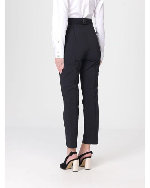 Elisabetta Franchi Blue Cropped Crêpe Trousers