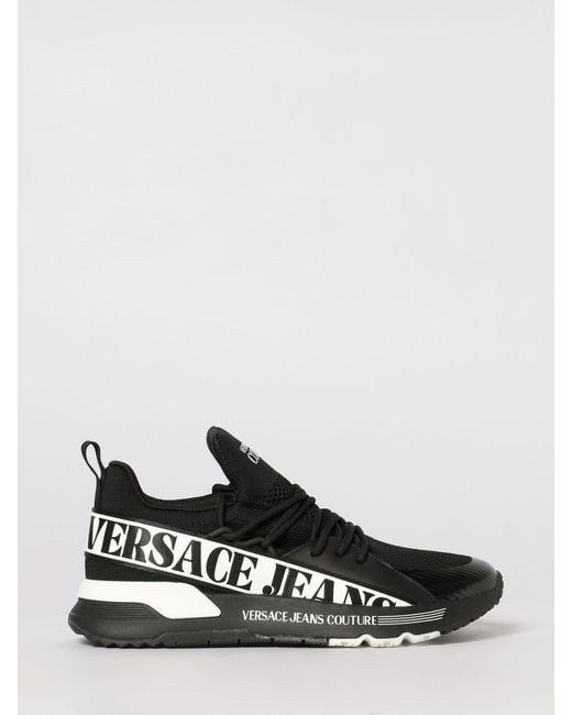 Versace Jeans Couture White Mesh Sneakers for men