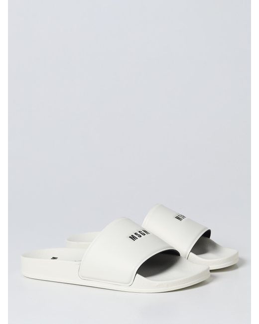 MSGM White Sandals for men