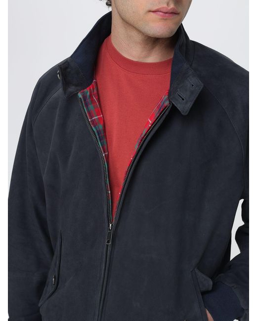 Baracuta Blue Suede Jacket for men