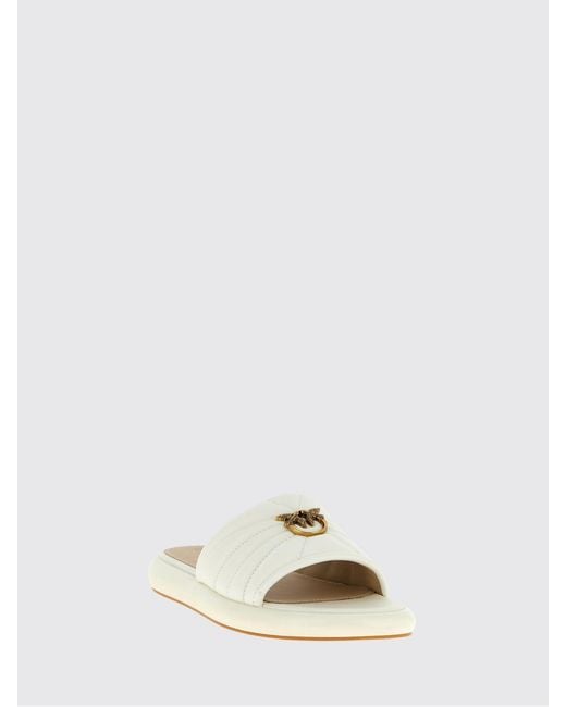 Pinko White Fiona 03 Sandals