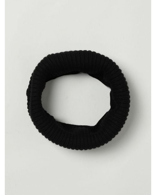 Paolo Pecora Black Scarf for men