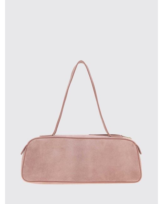 Khaite Pink Simona Suede Bag