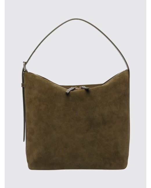 A.P.C. Green Vera Suede Bag