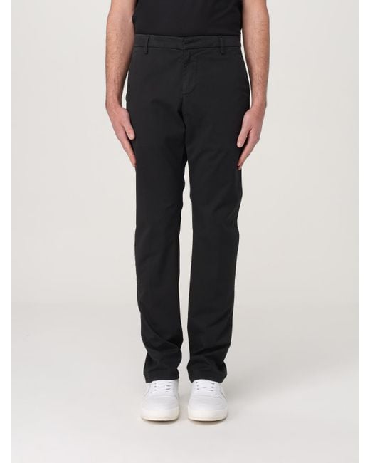 Dondup Black Cotton Chino Trousers for men