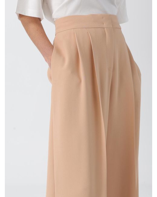 Alberta Ferretti Natural Pants