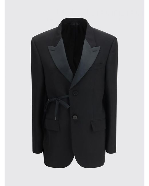 Balenciaga Black Double Breasted Wool Blazer