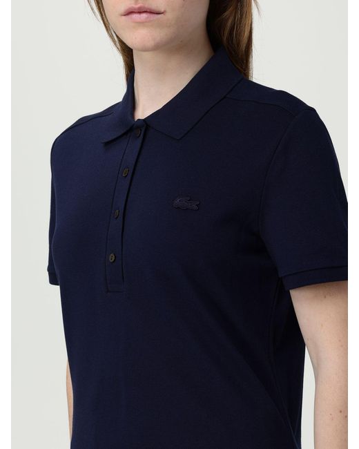 Lacoste Blue Cotton Polo Shirt