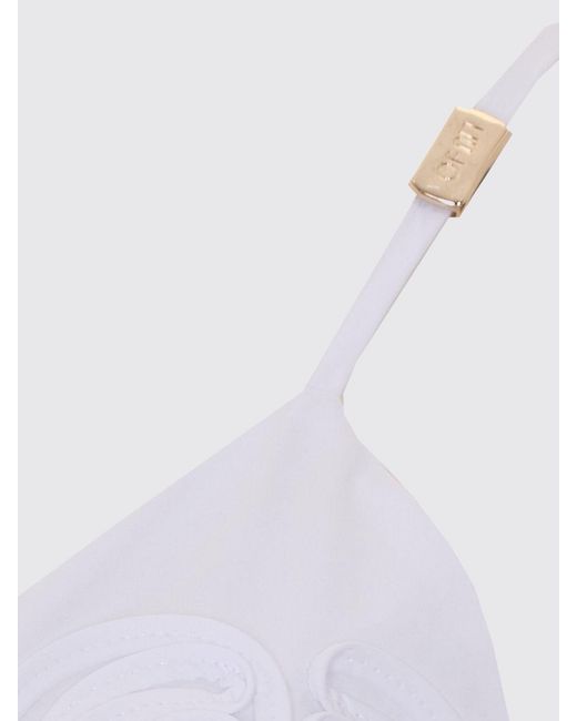 Liu Jo Pink Cropped Cotton Poplin Top