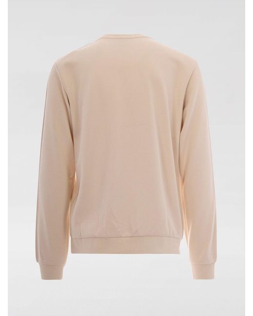 EA7 Natural Cotton Blend Crew Neck Sweatshirt With Logo for men