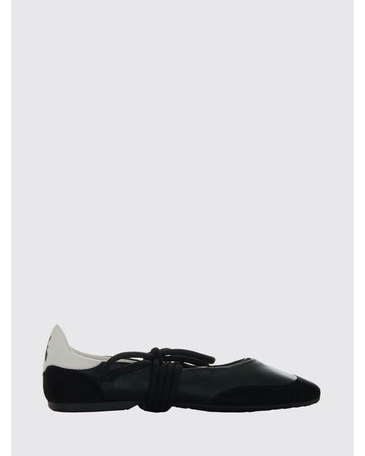 Patrizia Pepe White Dancing Skin Leather Ballerinas