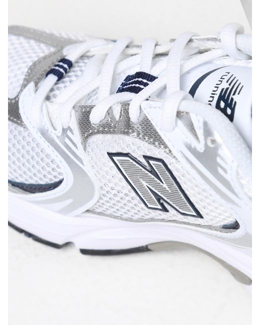New Balance White 530 Mesh And Synthetic Leather Sneakers