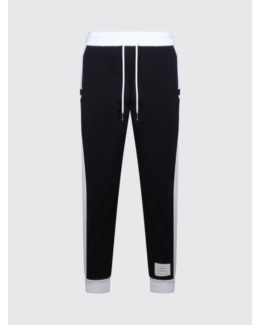 Thom Browne Black Cotton Jogging Pants