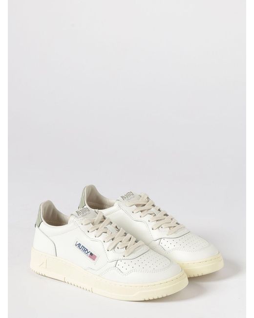 Autry Natural Medalist Low Leather Sneakers for men