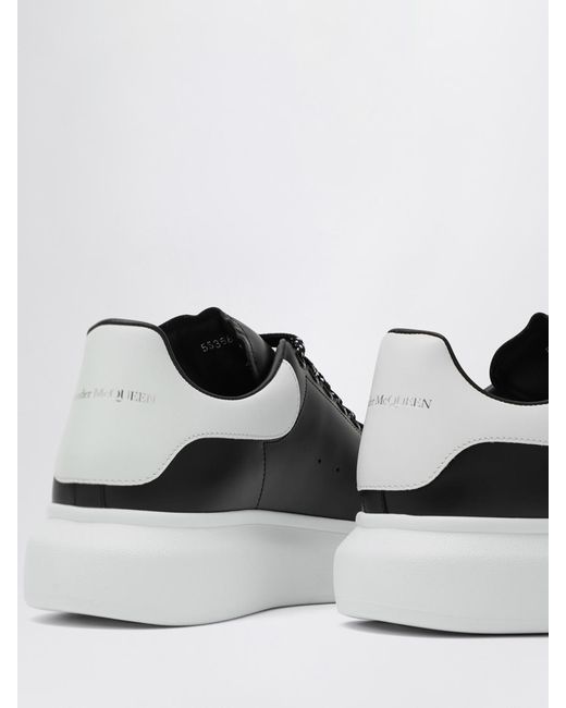 McQueen White Oversize Leather Sneakers for men