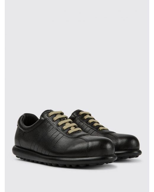 Camper Black Pelotas Sneakers In Calfskin