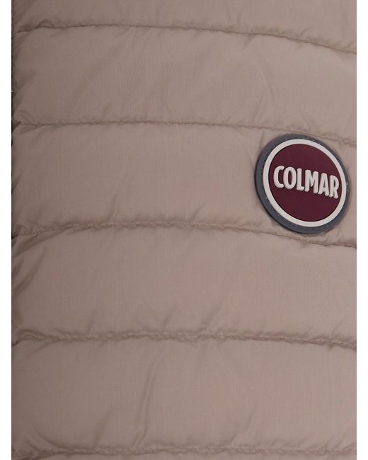 Colmar Brown Quilted Padded Nylon Vest for men