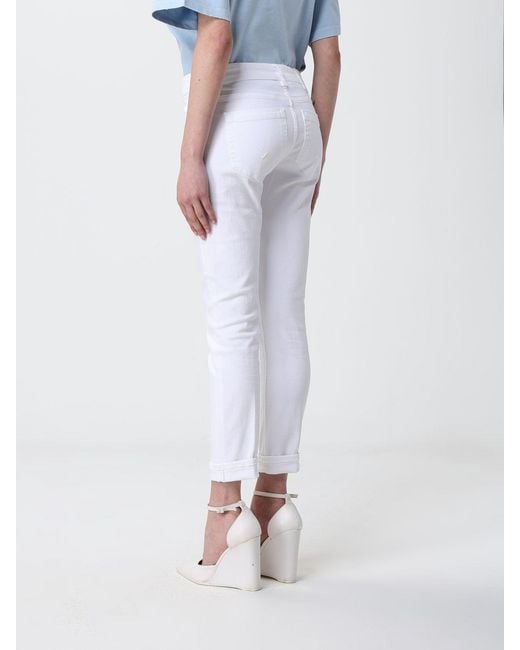 Dondup White Monroe Skinny Fit Denim Jeans