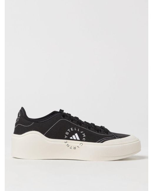 Sneakers Court in canvas riciclato di Adidas By Stella McCartney in Black