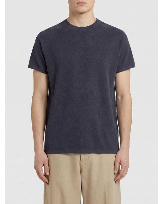 Aspesi Blue Basic Cotton T-Shirt for men