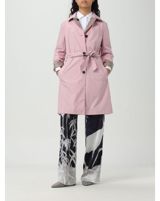 Kiton Pink Trench Coat