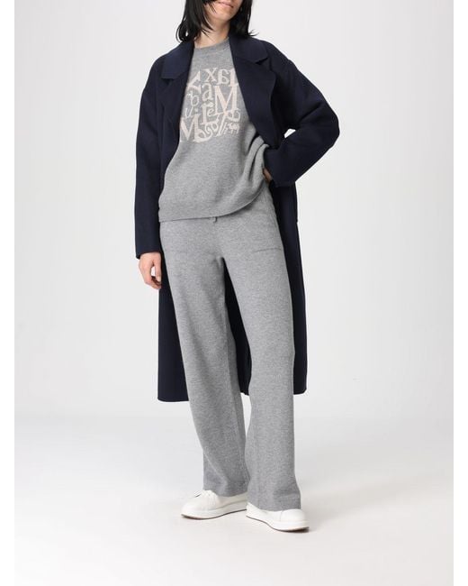 Max Mara Blue Wool Coat