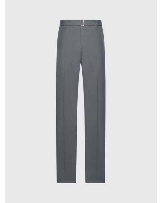 Lardini Gray Cotton And Silk Tailored Trousers for men