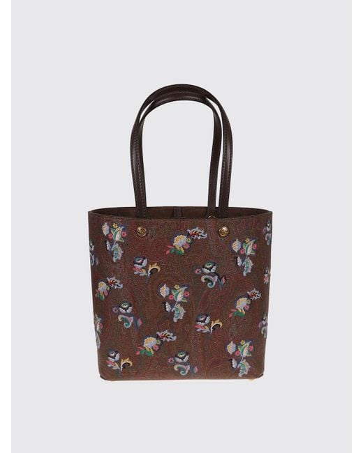 Etro Brown Schultertasche Damen