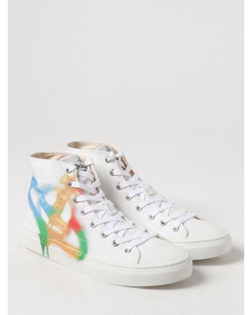 Sneakers Plimsoll in canvas di Vivienne Westwood in White da Uomo