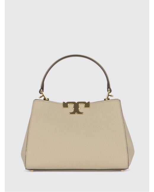 Tory Burch Natural Mini Eleanor Grained Leather Bag