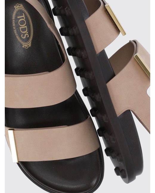 Tod's White Leather Sandals