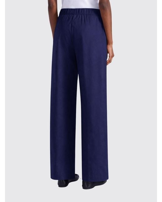 Liviana Conti Blue Julian Cotton Trousers