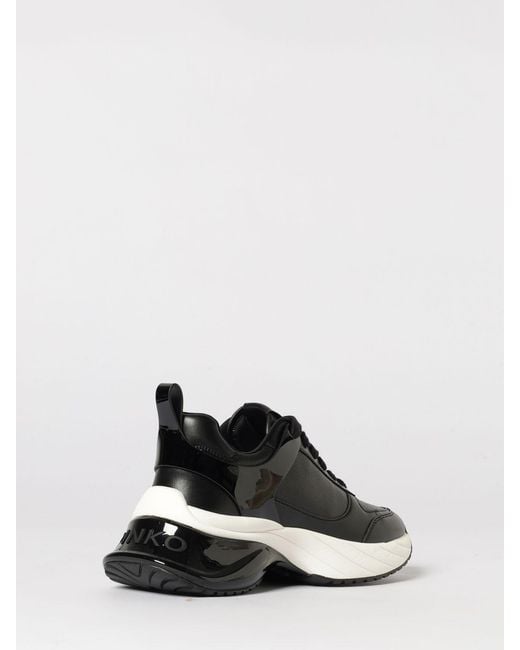 Pinko Black Ariel Leather Sneakers
