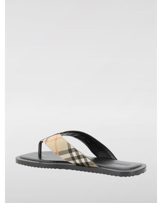 Burberry Multicolor Vintage Check Jacquard Canvas Flip Flops for men