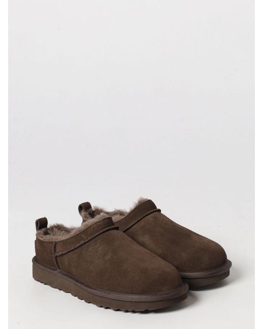 Ugg Brown Classic Micro Water-Repellent Suede Platform Ankle Boots