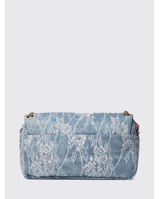Secret Pon-pon Blue Shoulder Bag