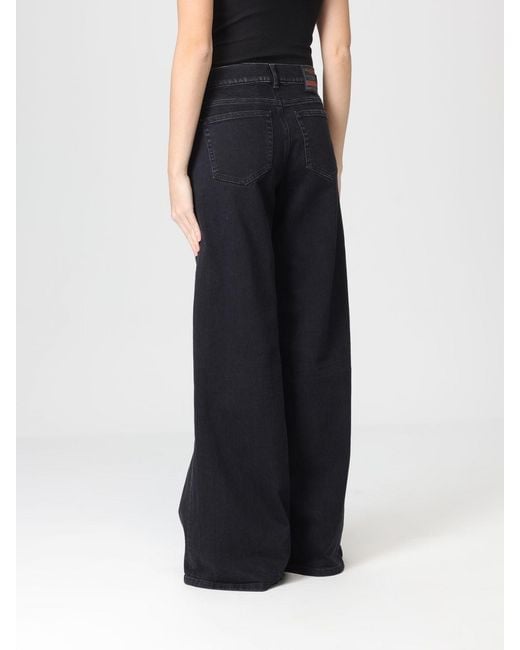 DIESEL Blue D-Akemi Palazzo Stretch Denim Jeans