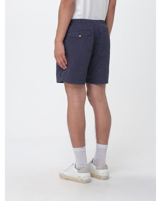 Polo Ralph Lauren Blue Stretch Cotton Shorts for men