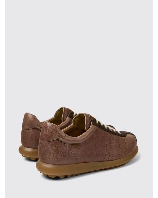 Camper Brown Pelotas Vegetable-Tanned Leather Sneakers for men
