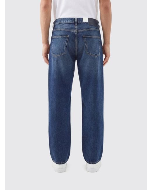 sunflower Blue Cotton Straight Jeans for men
