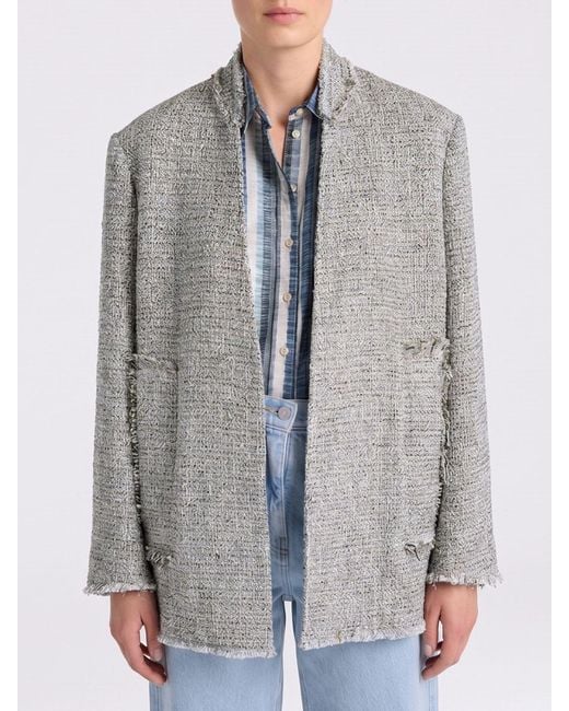Momoní Gray MomonÌ Cotton Blend Blazer