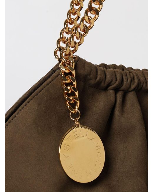 Stella McCartney Brown Falabella Synthetic Suede Drawstring Bag