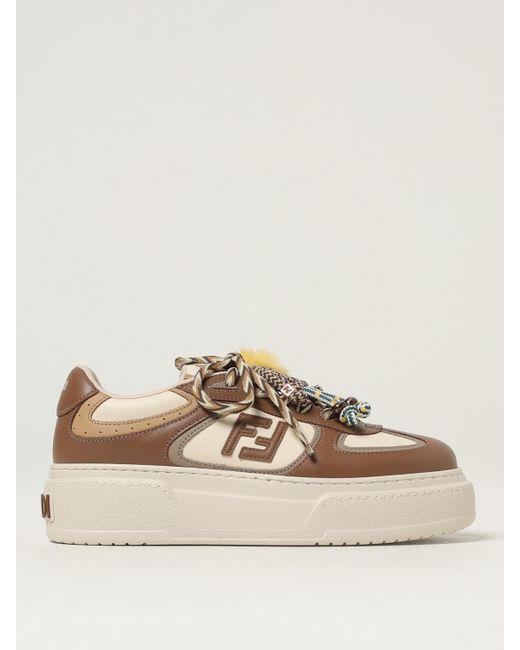 Baskets À Patch Ff Fendi en coloris Multicolor