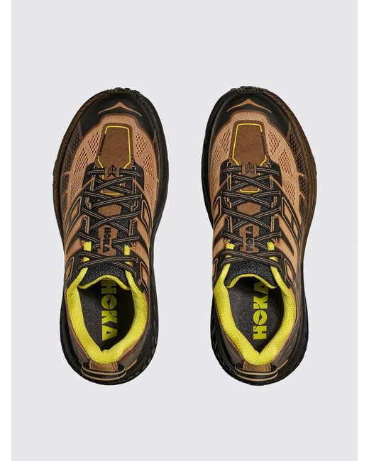 Hoka One One Brown Speedgoat 2 Mesh And Rubber Sneakers