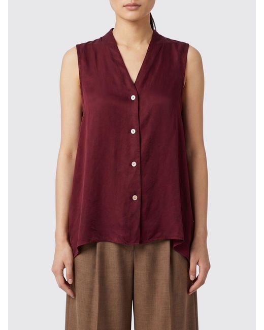 Forte_forte Red Silk Blouse