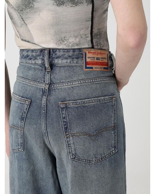 DIESEL Blue D-Sire Wide-Leg Denim Jeans