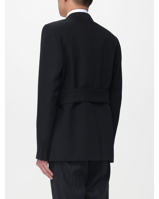 Valentino Blue Virgin Wool Double-Breasted Blazer for men